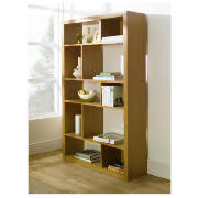 tall storage, oak effect