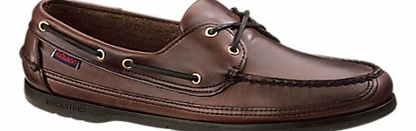 Sebago Schooner Leather Boat Shoes, Brown