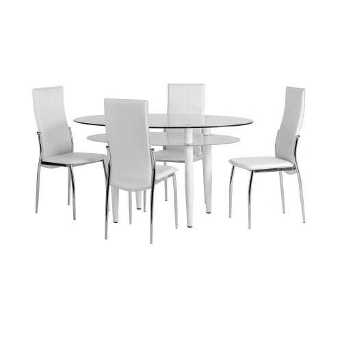 Seconique Berkley Dining Set - Clear