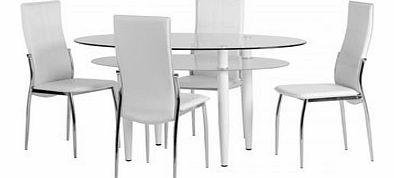 Berkley Dining Set in White