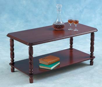 Brunton Long John Coffee Table in Mahogany