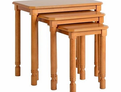 Seconique Brunton Nest of Tables - Antique Pine