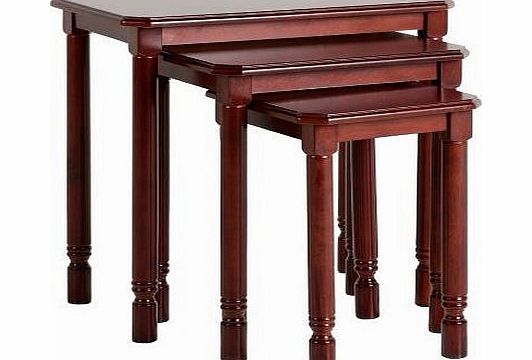 Seconique Brunton Nest of Tables - Mahogany