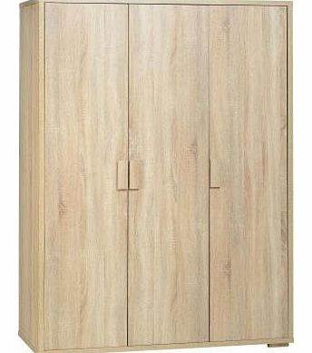 Seconique Cambourne 3 Door Wardrobe in Oak Effect