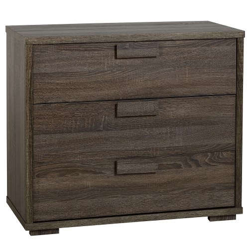 Seconique Cambourne 3 Drawer Chest in Dark Oak