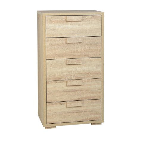 Seconique Cambourne 5 Drawer Chest - Sonoma Oak