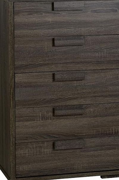 Seconique Cambourne Dark Oak Effect 5 Drawer Chest