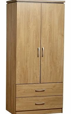 Seconique Charles 2 Door 2 Drawer Wardrobe