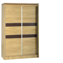 Charles 2 Door Sliding Wardrobe in Oak