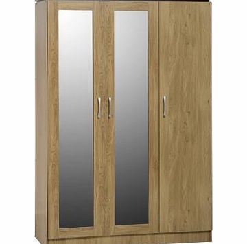 Seconique Charles 3 Door All Hanging Wardrobe - Oak Effect