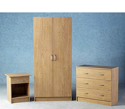 Seconique Clearance - Bellingham 2 Door Wardrobe and 3