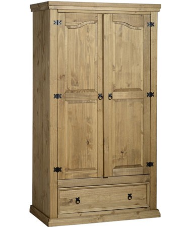 Seconique Corona 2 Door 1 Drawer Wardrobe