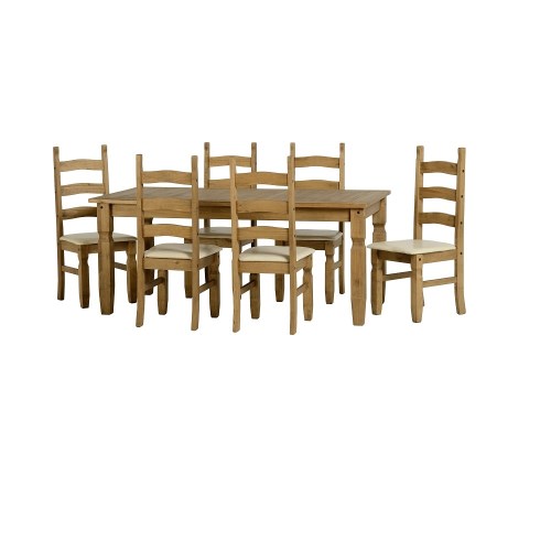 Corona 6 Dining Set - Distressed