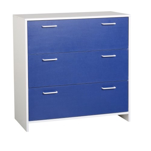 Lollipop 3 Drawer Chest - White/Blue