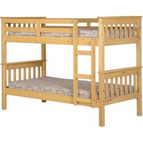 Seconique Neptune Bunk Bed in Oak