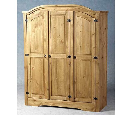 Original Corona Pine 3 Door Wardrobe