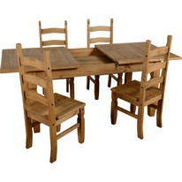 Original Corona Pine 4 Seat Extending Dining Set