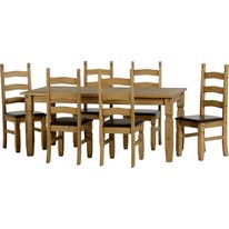 Original Corona Pine 6 Seat Dining Set with