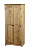 Panama Solid Pine 2 Door Wardrobe