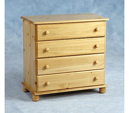 Sol Pine 4 Drawer Chest