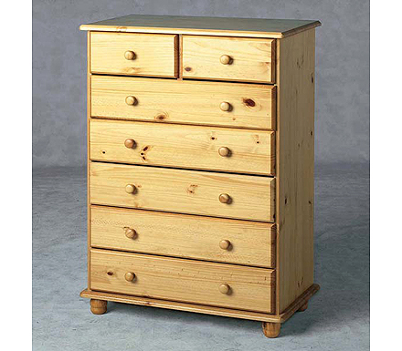 Seconique Sol Pine 5 2 Drawer Chest