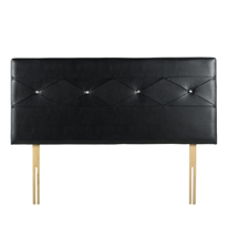 Seconique Tiffany Jewel Headboard in Black