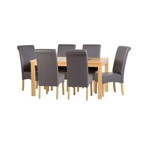 Seconique Wexford 59 Dining Set - G10 - Oak