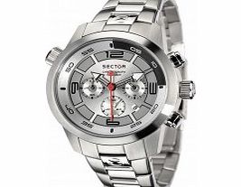 Sector Mens Oversize Chronograph Steel Bracelet