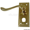 110mm Brass Georgian Privacy Handles 1