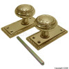 110mm Georgian Mortice Knob Latch 1 Pair