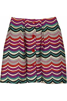 See by Chloandeacute; Jacquard A-line skirt
