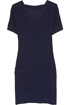 Waffle knit dress