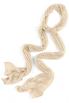 Metallic Crochet Scarf