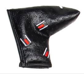 Black Ostrich Putter Headcover