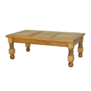 Segusino rustic mexican pine Lyon coffee table