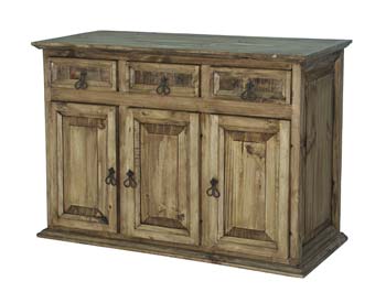 Segusino Rustic Wide 3 Door Sideboard