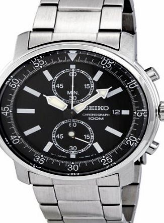 Seiko Chronograph Water Resistant Bracelet Strap Gents Watch SNN223P1