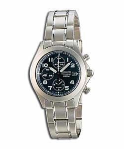 Seiko Gents Quartz Military Style Alarm Chronograph