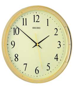 gold colour wall clock