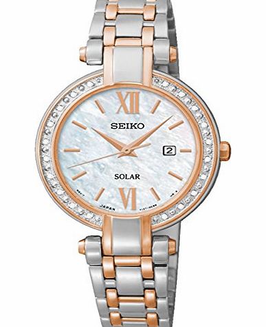 Seiko Ladies Stainless Steel Diamond Set Watch SUT184P9