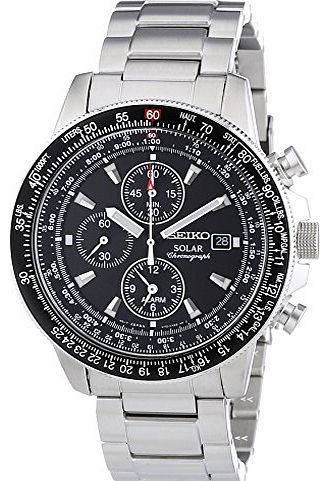 Seiko Mens Solar Chronograph Watch SSC009P1