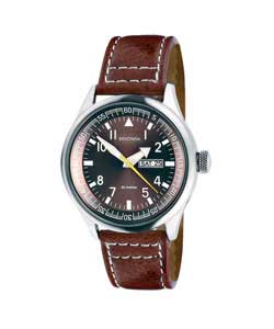 sekonda Gents Brown Strap Watch