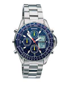 Sekonda Gents Quartz Ana-Digi Watch