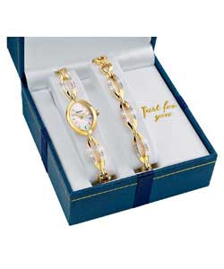 sekonda Ladies Quartz Watch and Bracelet Set