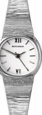 Sekonda Ladies White Dial Bracelet Watch 4459