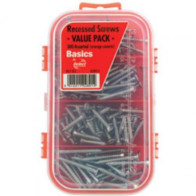 Recessed Screws Value Pack 28914