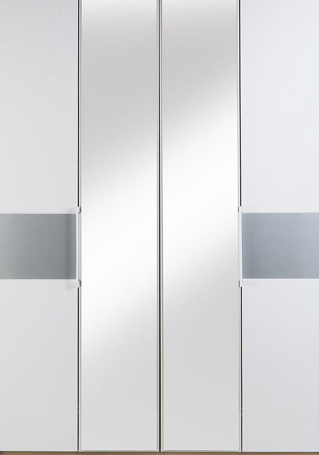 Seoul 4 Door Twin Centre Mirror Bi-Fold Wardrobe