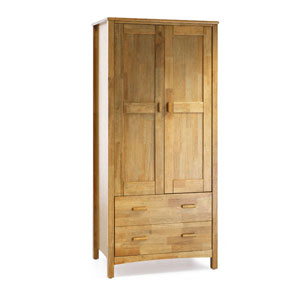 Serene , Eleanor 2 Door Wardrobe - Oak