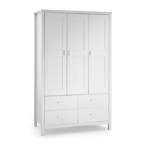 , Eleanor 3 Door Wardrobe - Opal White