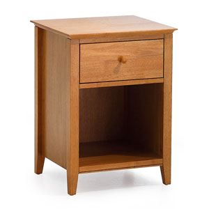 , Grace 1 Drawer Bedside Table - Golden